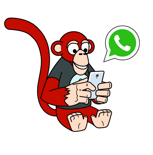 Mascota Mounkey gestionando tickets